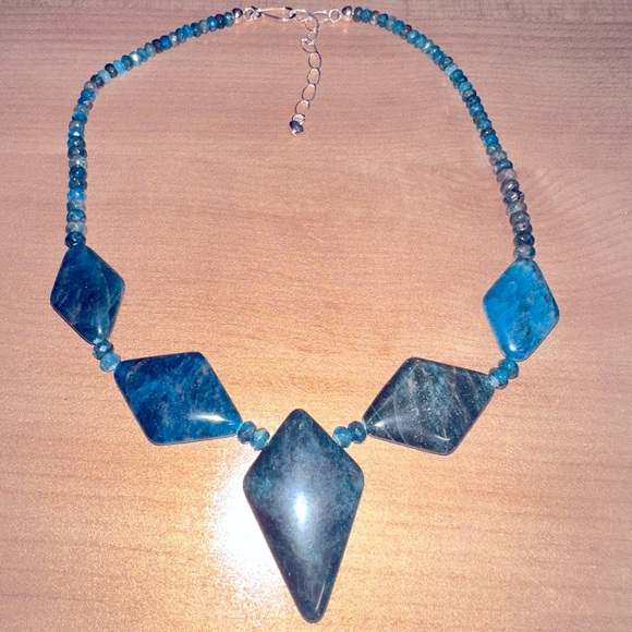Jay King Jewelry - Blue apatite diamond shaped beaded necklace by Jay King